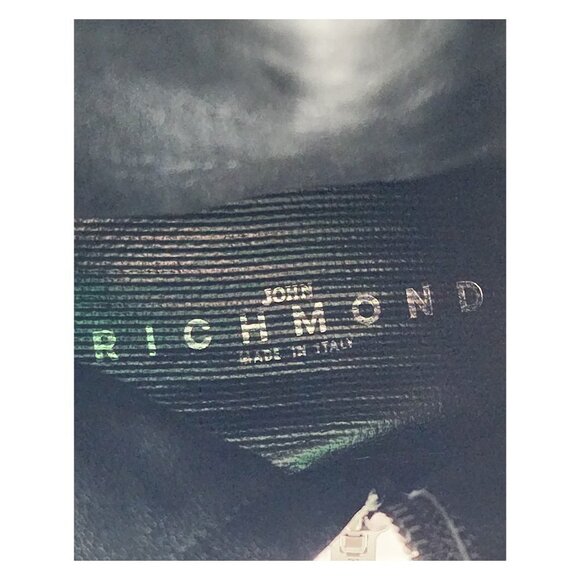 JOHN RICHMOND Beaded Scull Studded Suede Mid-Calf Boots - Picture 13 of 15